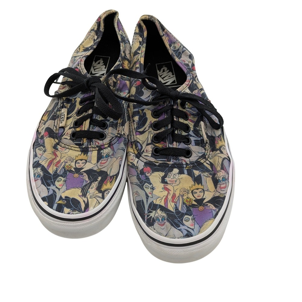 Vans Disney Goth Emo Streetwear Villains Punk Skater Sneakers M9.5 W11 Multi